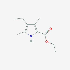 molecular formula C11H17NO2 B1585819 ethyl 4-ethyl-3,5-dimethyl-1H-pyrrole-2-carboxylate CAS No. 2199-47-5