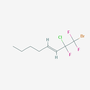 molecular formula C8H11BrClF3 B1585840 1-Bromo-2-chloro-1,1,2-trifluoro-3-octene CAS No. 30428-56-9