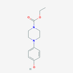 molecular formula C13H18N2O3 B1585846 Ethyl 4-(4-hydroxyphenyl)piperazine-1-carboxylate CAS No. 67914-99-2