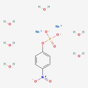 molecular formula C6H16NNa2O12P B1585848 4-Nitrophenyl phosphate disodium salt hexahydrate CAS No. 333338-18-4
