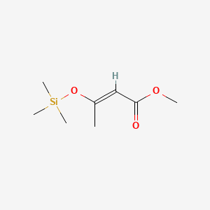 molecular formula C8H16O3Si B1585851 3-三甲基甲硅氧基-2-丁烯酸甲酯 CAS No. 62269-44-7