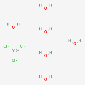 molecular formula Cl3H12O6Y B158586 Yttrium trichloride hexahydrate CAS No. 10025-94-2