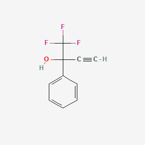 molecular formula C10H7F3O B1585860 1,1,1-Trifluoro-2-phenyl-3-butyn-2-ol CAS No. 99727-20-5