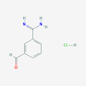 molecular formula C8H9ClN2O B1585869 3-Formylbenzamidine hydrochloride CAS No. 57081-01-3