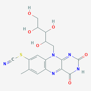 molecular formula C17H17N5O6S B158588 8-Thiocyanatoriboflavin CAS No. 130574-30-0