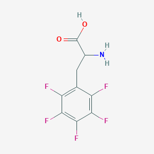 molecular formula C9H6F5NO2 B1585883 2-AMINO-3-PENTAFLUOROPHENYL-PROPIONIC ACID CAS No. 3321-96-8