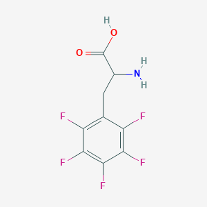 molecular formula C9H6F5NO2 B1585883 2-amino-3-(2,3,4,5,6-pentafluorophenyl)propanoic Acid CAS No. 3321-96-8