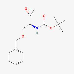 molecular formula C16H23NO4 B1585886 tert-Butyl ((S)-2-(benzyloxy)-1-((S)-oxiran-2-yl)ethyl)carbamate CAS No. 92085-96-6