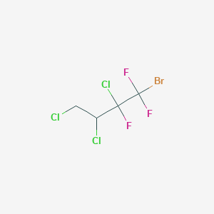 molecular formula C4H3BrCl3F3 B1585903 1-Bromo-2,3,4-trichloro-1,1,2-trifluorobutane CAS No. 664-03-9