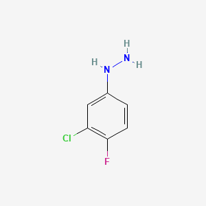 molecular formula C6H6ClFN2 B1585904 3-Chloro-4-fluorophenylhydrazine CAS No. 84282-78-0