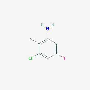 molecular formula C7H7ClFN B1585908 3-Chloro-5-fluoro-2-methylaniline CAS No. 886761-87-1