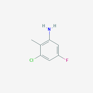 molecular formula C7H7ClFN B1585908 2-Amino-6-chloro-4-fluorotoluene CAS No. 886761-87-1