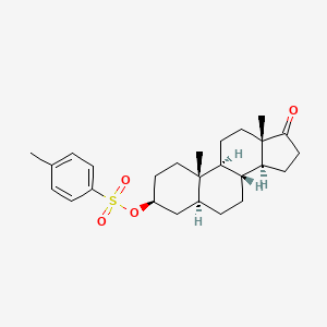 molecular formula C26H36O4S B1585911 Androstan-17-one,3-[[(4-methylphenyl)sulfonyl]oxy]-,(3,5)- CAS No. 10429-07-9