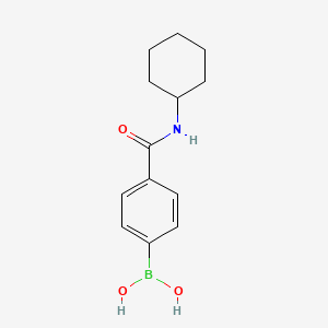 molecular formula C13H18BNO3 B1585926 4-(Cyclohexylaminocarbonyl)phenylboronic acid CAS No. 762262-07-7