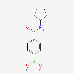 molecular formula C12H16BNO3 B1585927 (4-(环戊基甲酰氨基)苯基)硼酸 CAS No. 850568-15-9