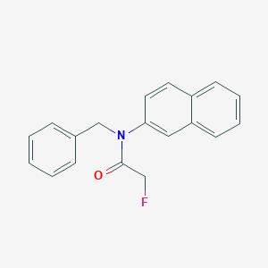 molecular formula C19H16FNO B158593 Acetamide, N-benzyl-2-fluoro-N-2-naphthyl- CAS No. 10016-16-7