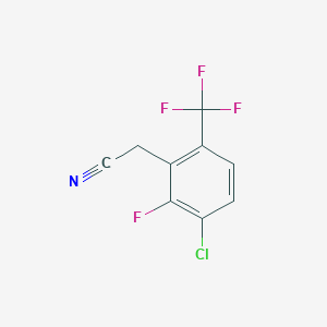 molecular formula C9H4ClF4N B1585931 3-Chloro-2-fluoro-6-(trifluoromethyl)phenylacetonitrile CAS No. 261763-16-0