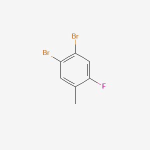 molecular formula C7H5Br2F B1585932 1,2-Dibromo-4-fluoro-5-methylbenzene CAS No. 202982-77-2