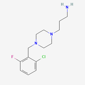 molecular formula C14H21ClFN3 B1585946 3-[4-(2-氯-6-氟苄基)哌嗪基]丙胺 CAS No. 306934-74-7