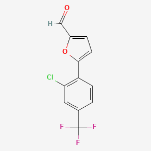 molecular formula C12H6ClF3O2 B1585948 5-[2-Chloro-4-(Trifluoromethyl)Phenyl]-2-Furaldehyde CAS No. 306936-04-9