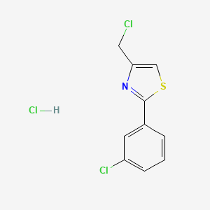 molecular formula C10H8Cl3NS B1585953 4-(Chloromethyl)-2-(3-chlorophenyl)thiazole hydrochloride CAS No. 690632-83-8