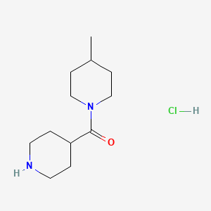 molecular formula C12H23ClN2O B1585954 (4-Methylpiperidin-1-yl)(piperidin-4-yl)methanone hydrochloride CAS No. 690632-27-0