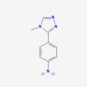 molecular formula C9H10N4 B1585956 4-(4-methyl-4H-1,2,4-triazol-3-yl)aniline CAS No. 690632-18-9