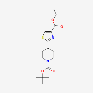 Ethyl 2-(1-(tert-butoxycarbonyl)piperidin-4-yl)thiazole-4-carboxylate