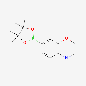 4-methyl-7-(4,4,5,5-tetramethyl-1,3,2-dioxaborolan-2-yl)-3,4-dihydro-2H-1,4-benzoxazine