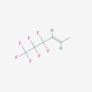 molecular formula C6H5F7 B1585982 4,4,5,5,6,6,6-七氟-2-己烯 CAS No. 355-95-3