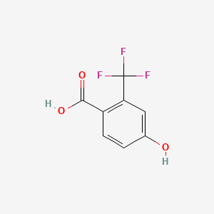 molecular formula C8H5F3O3 B1585983 4-hydroxy-2-(trifluoromethyl)benzoic Acid CAS No. 320-32-1