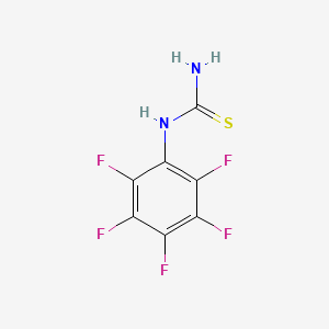 molecular formula C7H3F5N2S B1585988 1-Pentafluorophenyl-2-thiourea CAS No. 715-60-6