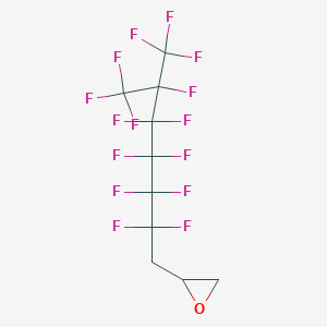 molecular formula C10H5F15O B1585989 2-[2,2,3,3,4,4,5,5,6,7,7,7-Dodecafluoro-6-(trifluoromethyl)heptyl]oxirane CAS No. 24564-77-0