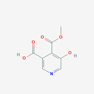 molecular formula C8H7NO5 B1585996 5-Hydroxy-4-(methoxycarbonyl)nicotinic acid CAS No. 243980-03-2