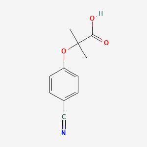 molecular formula C11H11NO3 B1586003 2-(4-Cyanophenoxy)-2-methylpropanoic acid CAS No. 79925-16-9