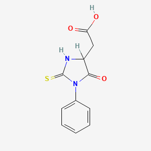 molecular formula C11H10N2O3S B1586012 3-Phenyl-2-thiohydantoin-5-acetic acid CAS No. 5624-13-5