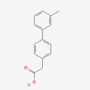 molecular formula C15H14O2 B1586019 [4-(3-Methylphenyl)phenyl]acetic acid CAS No. 296777-83-8