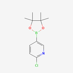molecular formula C11H15BClNO2 B1586024 2-Chloro-5-(4,4,5,5-tetramethyl-1,3,2-dioxaborolan-2-yl)pyridine CAS No. 444120-94-9