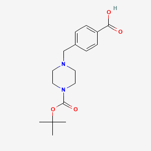molecular formula C17H24N2O4 B1586026 1-Boc-4-(4-Carboxybenzyl)piperazine CAS No. 479353-63-4