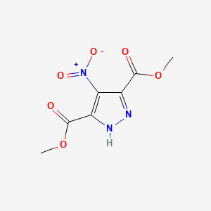 molecular formula C7H7N3O6 B1586027 dimethyl 4-nitro-1H-pyrazole-3,5-dicarboxylate CAS No. 59694-23-4