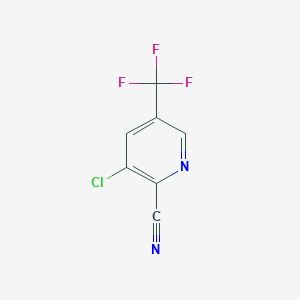 molecular formula C7H2ClF3N2 B1586029 3-Chloro-5-(trifluoromethyl)pyridine-2-carbonitrile CAS No. 80194-70-3