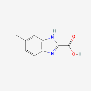 molecular formula C9H8N2O2 B1586032 6-methyl-1H-benzimidazole-2-carboxylic acid CAS No. 99459-47-9