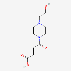 molecular formula C10H18N2O4 B1586033 4-[4-(2-Hydroxyethyl)piperazin-1-yl]-4-oxobutanoic acid CAS No. 717904-43-3