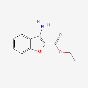 molecular formula C11H11NO3 B1586035 Ethyl 3-aminobenzofuran-2-carboxylate CAS No. 39786-35-1