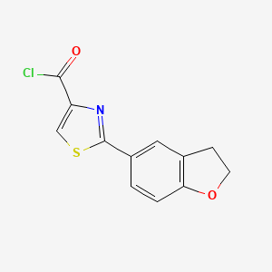 molecular formula C12H8ClNO2S B1586046 2-(2,3-Dihydro-1-benzofuran-5-yl)-1,3-thiazole-4-carbonyl chloride CAS No. 306936-10-7