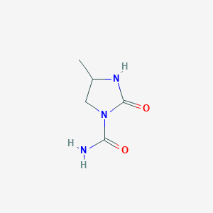 B158607 4-Methyl-2-oxoimidazolidine-1-carboxamide CAS No. 125577-54-0
