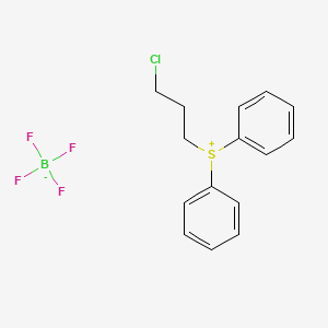 molecular formula C15H16BClF4S B1586073 (3-氯丙基)二苯甲基磺鎓四氟硼酸盐 CAS No. 33462-80-5