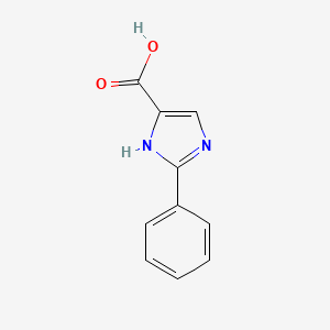 molecular formula C10H8N2O2 B1586077 2-Phenyl-1H-imidazole-4-carboxylic acid CAS No. 77498-98-7