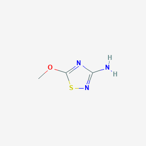 molecular formula C3H5N3OS B1586078 3-氨基-5-甲氧基-1,2,4-噻二唑 CAS No. 363179-65-1
