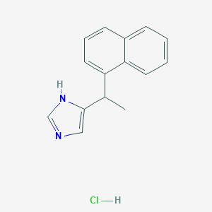 molecular formula C15H15ClN2 B158608 4-(1-(1-Naphthyl)ethyl)imidazole hydrochloride CAS No. 137967-81-8